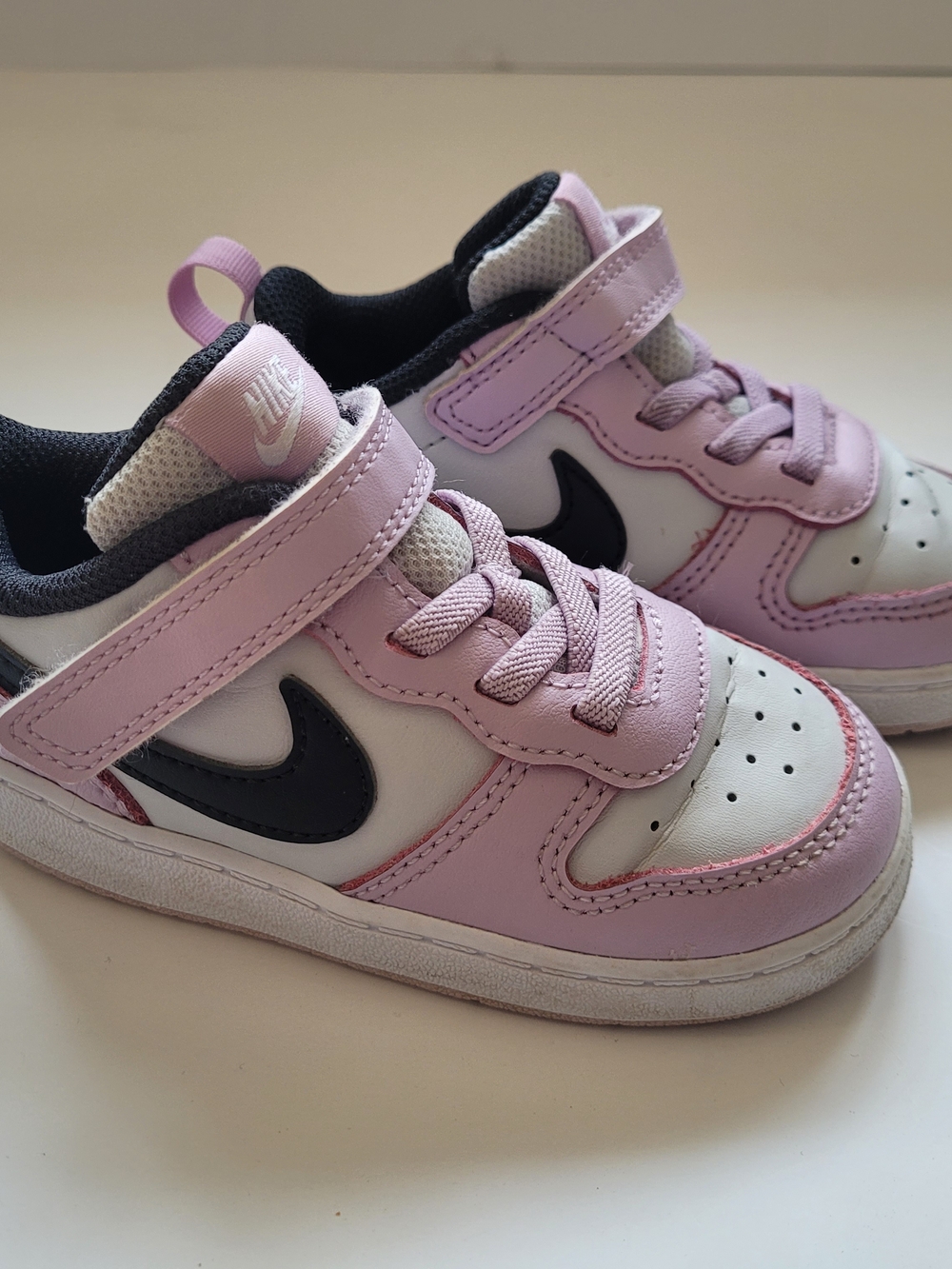 Nike Jordans Kids Pink, White and Black Low-Top Sneakers - Picture 7 of 7